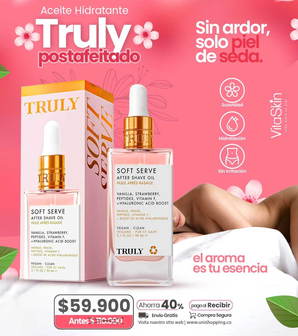 Truly Sérum: Aceite para Después del Afeitado, Mal Olor, Manchas e Irritaciones ✨
